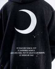 Moon Oath | Vintage Frayed Fleece Hoodie