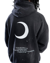 Moon Oath | Vintage Frayed Fleece Hoodie