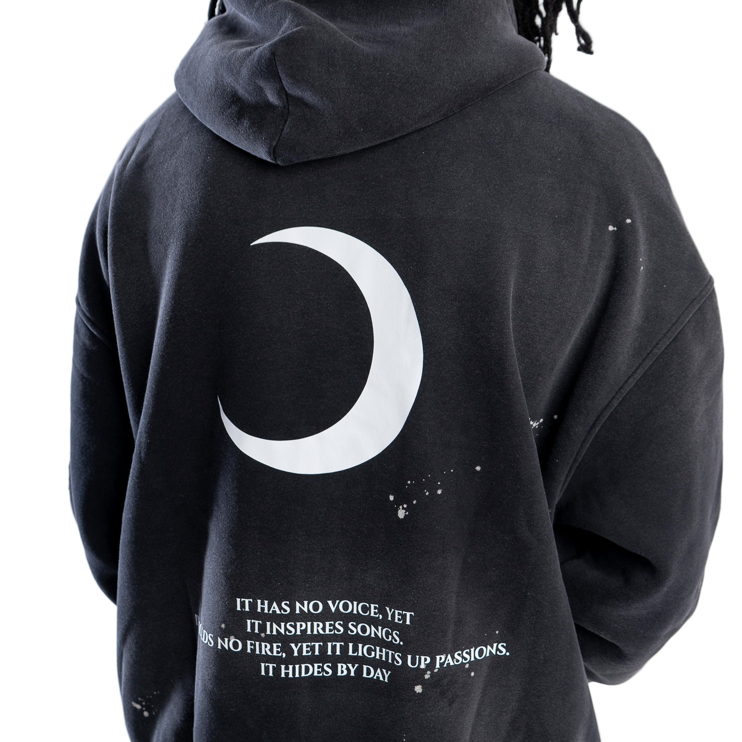 Moon Oath | Vintage Frayed Fleece Hoodie