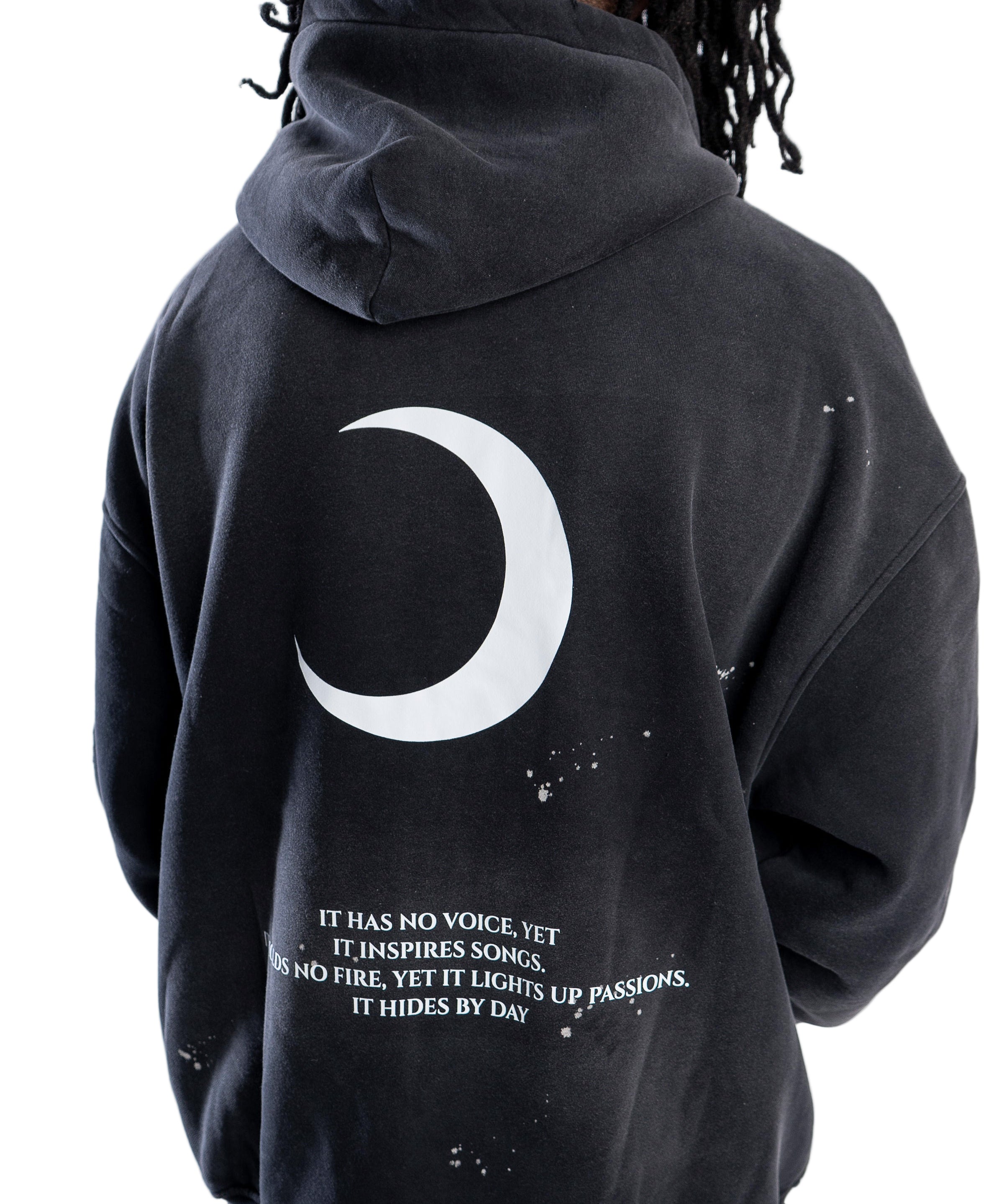 Moon Oath | Vintage Frayed Fleece Hoodie