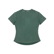 Moon Oath | Vintaged-Wash Bodycon Cotton T-Shirt