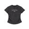 Black / S Moon Oath | Vintaged-Wash Bodycon Cotton T-Shirt