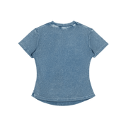 Moon Oath | Vintaged-Wash Bodycon Cotton T-Shirt