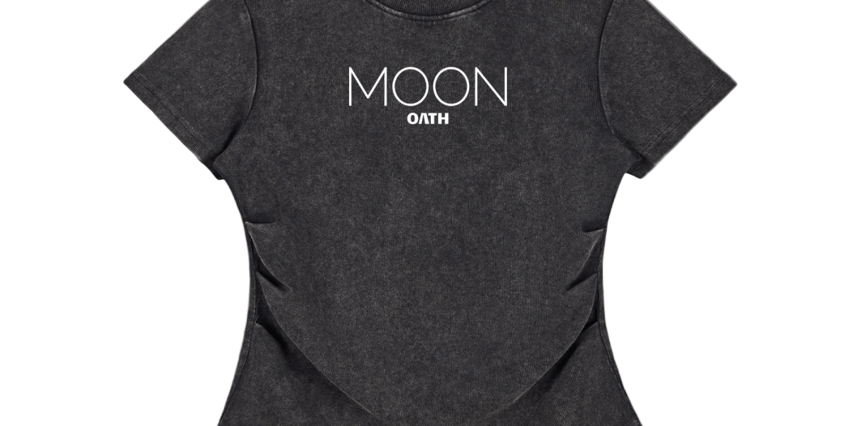 Moon Oath | Vintaged-Wash Bodycon Cotton T-Shirt
