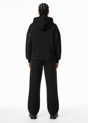 Moon Oath | Women’s Black Contrast Fleece Set