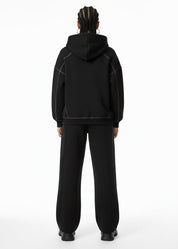 Moon Oath | Women’s Black Contrast Fleece Set