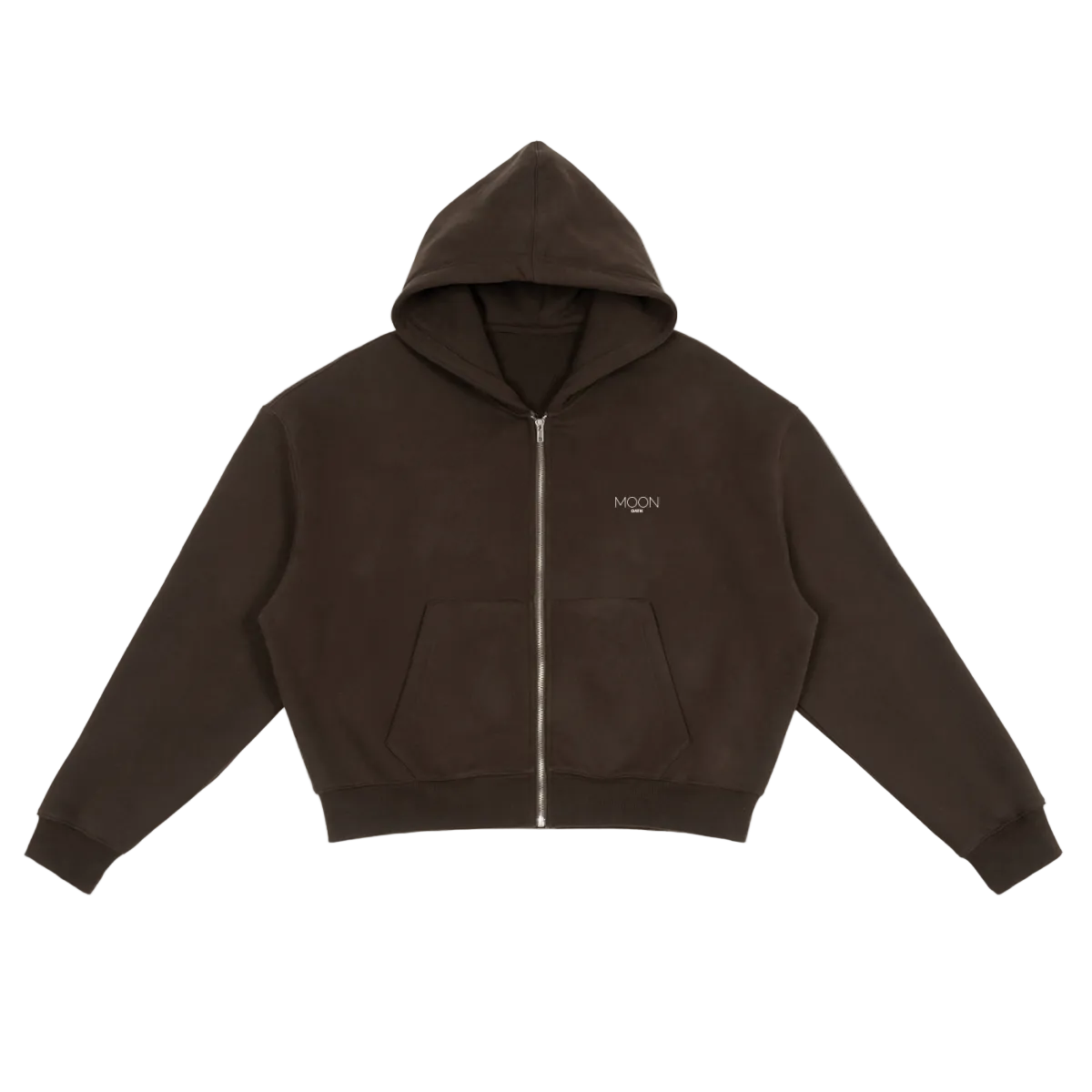  S Fleece Zip-Up Boxy Hoodie For Men