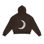 Fleece Zip-Up Boxy Hoodie For Men