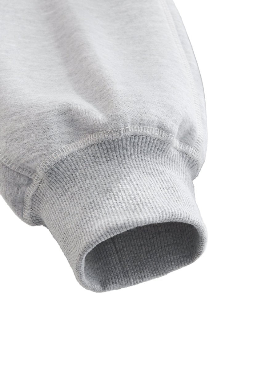 Moon Oath | Women's Contrast-Stitched Boxy Fleece Zip Hoodie