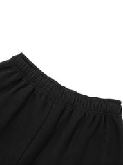 Moon Oath | Women's Contrast-Stitched Fleece Sweatpants