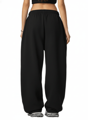 Moon Oath | Women's Contrast-Stitched Fleece Sweatpants