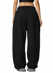 Moon Oath | Women's Contrast-Stitched Fleece Sweatpants