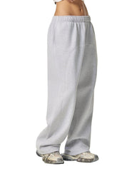 Moon Oath | Women's Contrast-Stitched Fleece Sweatpants