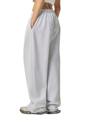 Moon Oath | Women's Contrast-Stitched Fleece Sweatpants