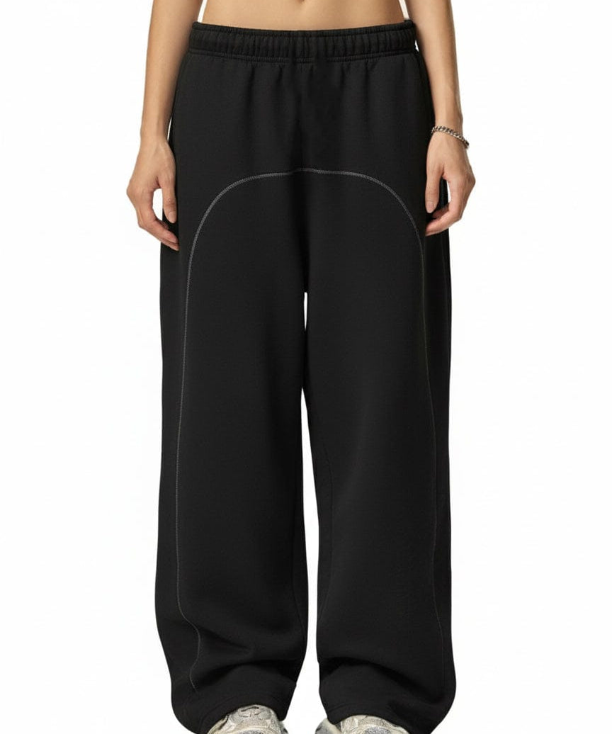  S Moon Oath | Women's Contrast-Stitched Fleece Sweatpants