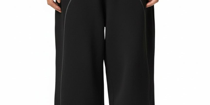  S Moon Oath | Women's Contrast-Stitched Fleece Sweatpants