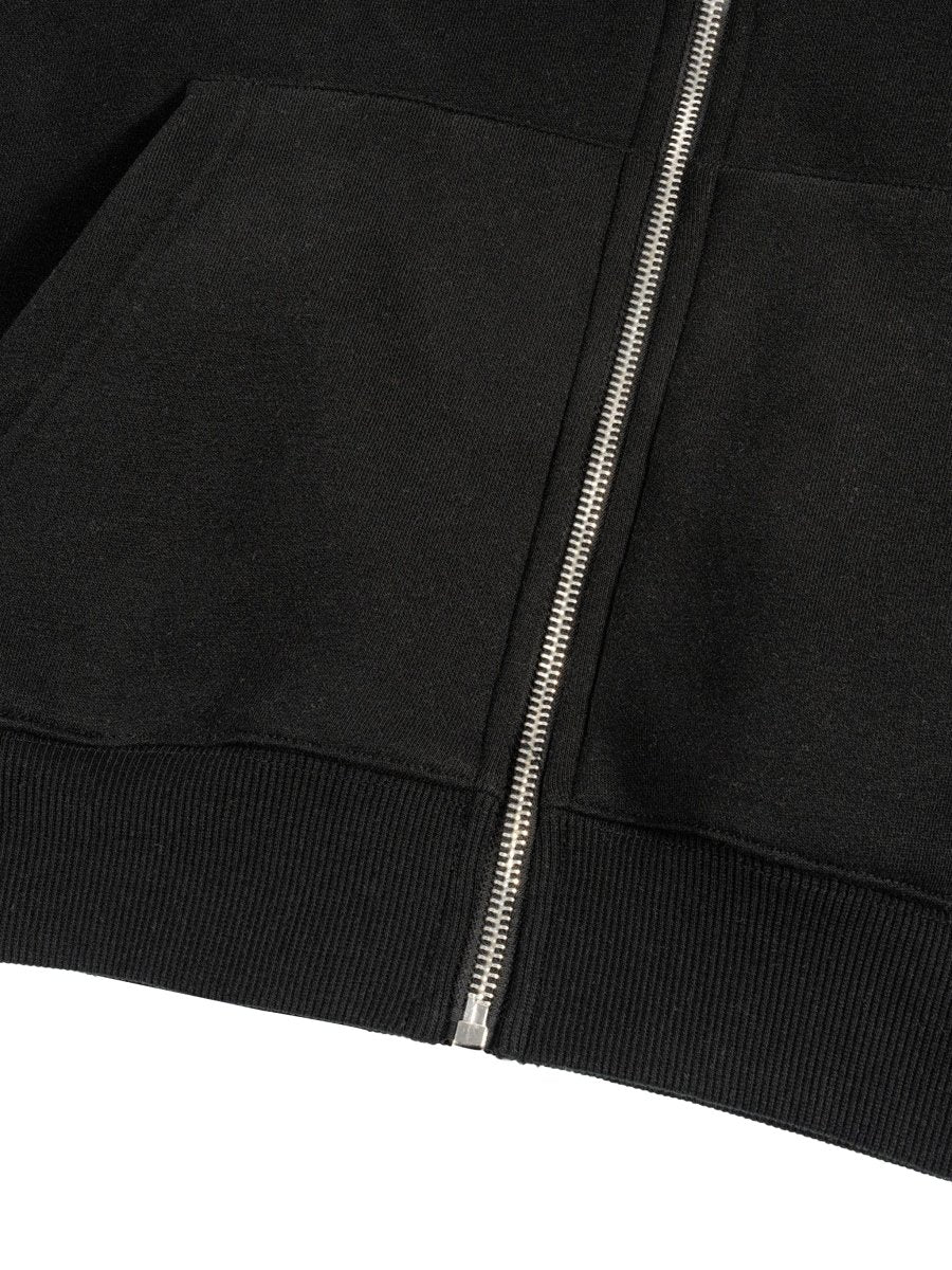 Fleece Zip-Up Boxy Hoodie For Women