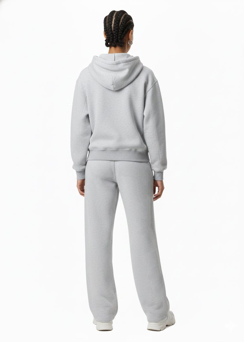 Moon Oath | Women’s Gray Contrast Fleece Set