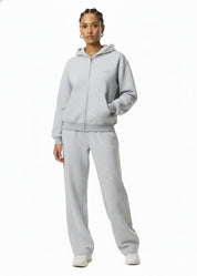 Moon Oath | Women’s Gray Contrast Fleece Set