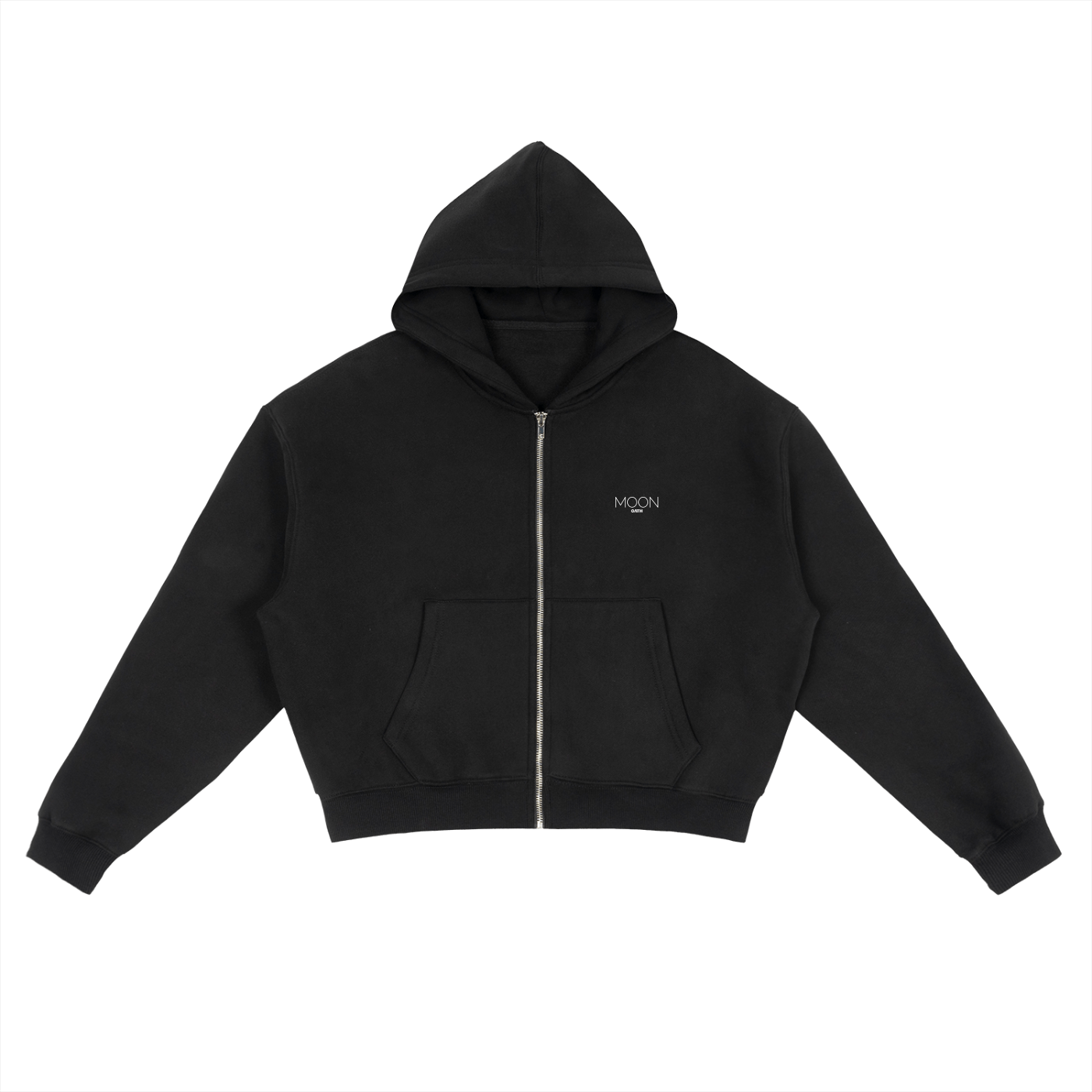  S Fleece Zip-Up Boxy Hoodie For Men
