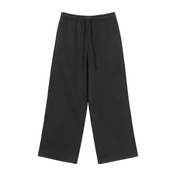 Black / S Moon Oath | Fleece Drawstring Straight-Leg Sweatpants For Men