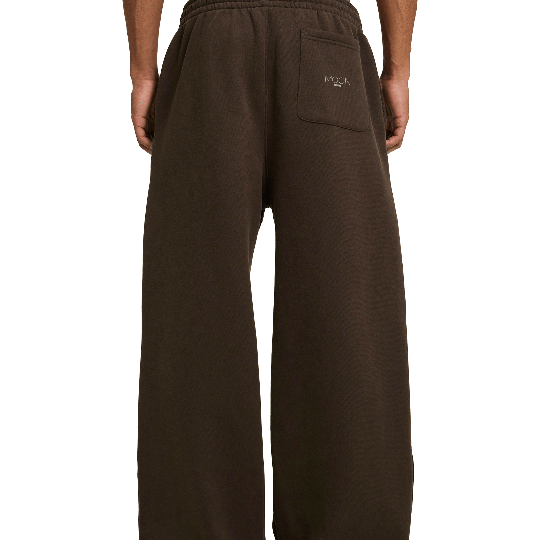  S Moon Oath | Fleece Drawstring Straight-Leg Sweatpants For Men
