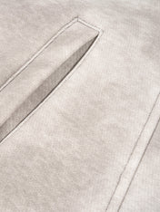 Dirty Washed Zip-Up Fleece Hoodie For Men