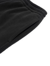 Fleece Drawstring Straight-Leg Sweatpants For Women