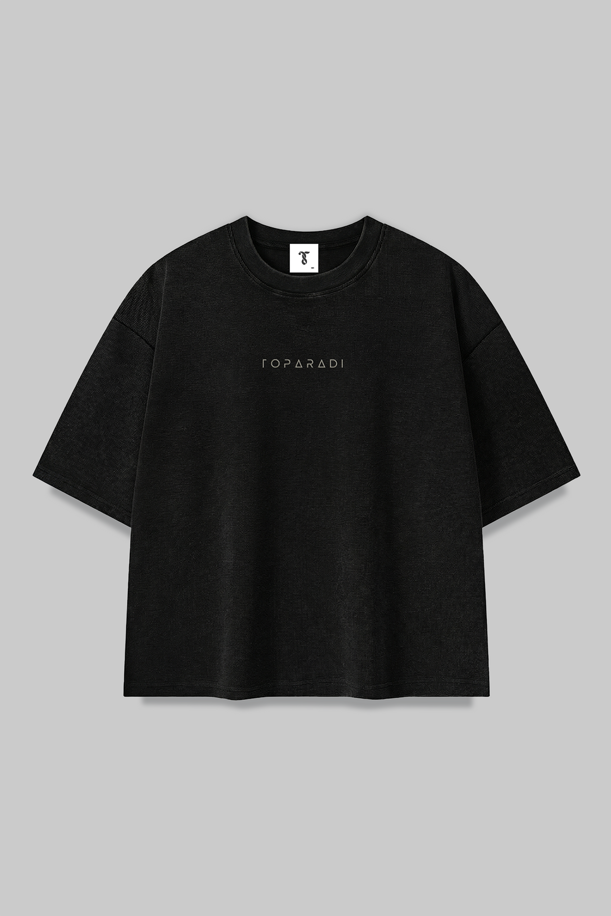Stone Grid 001 Boxy Tee - TOPARADI