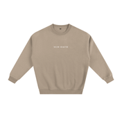 Beige / S Sun Oath | Fleeced Sweatshirt