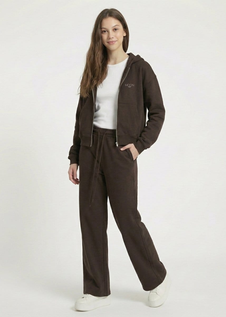 Moon Oath | Women’s Brown Fleece Set