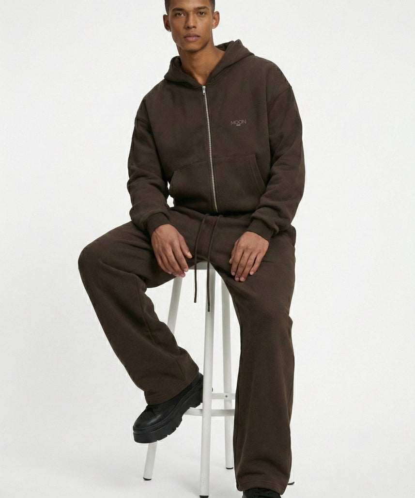  S Moon Oath | Men’s Brown Fleece Set