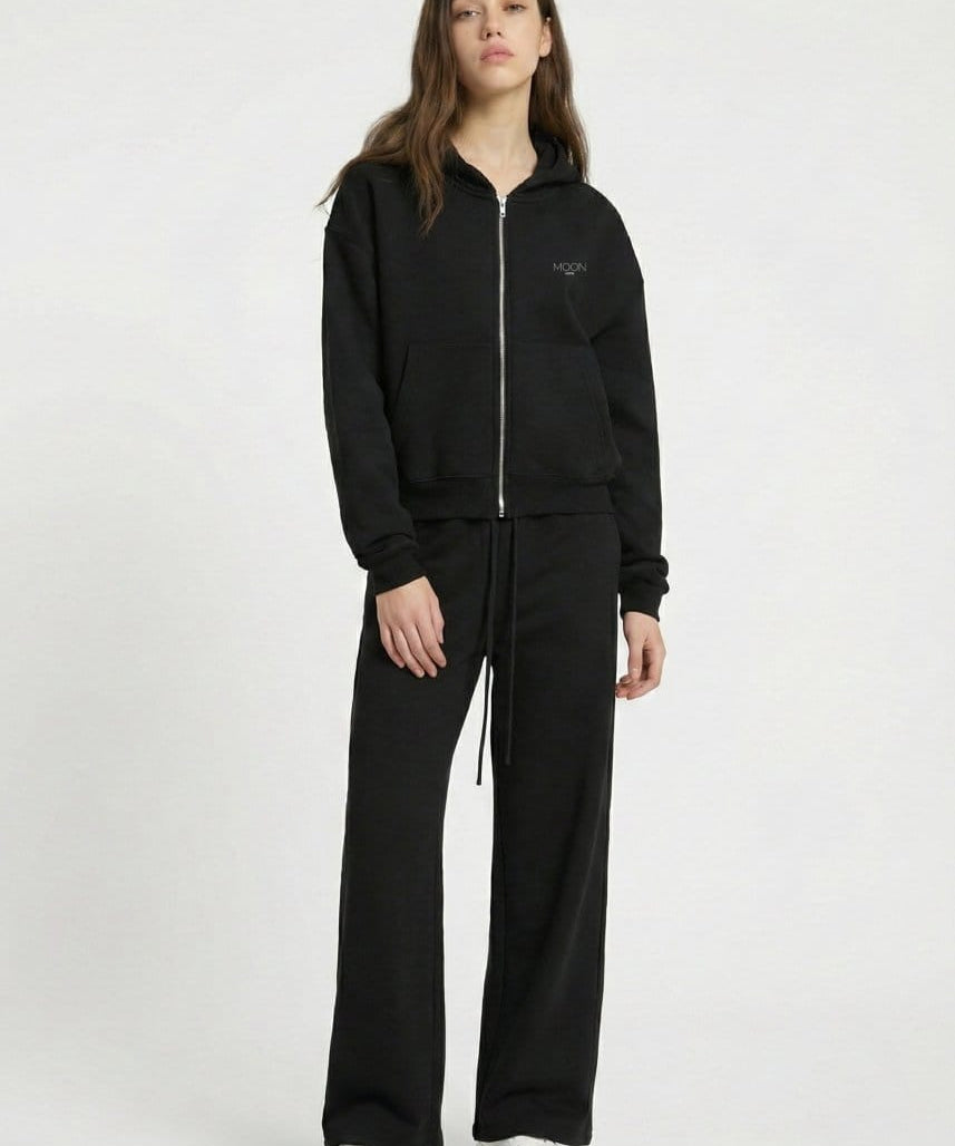  S Moon Oath | Women’s Black Fleece Set