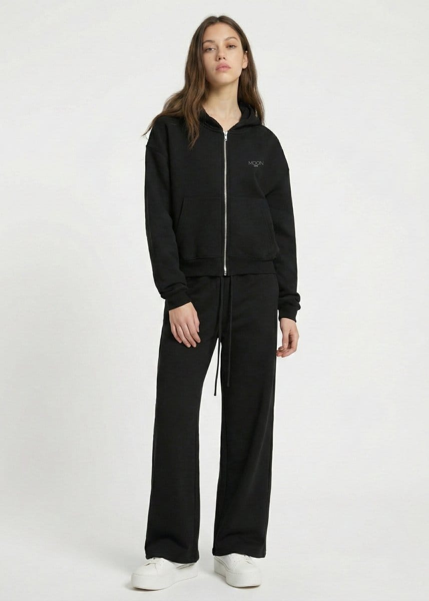 S / S Moon Oath | Women’s Black Fleece Set