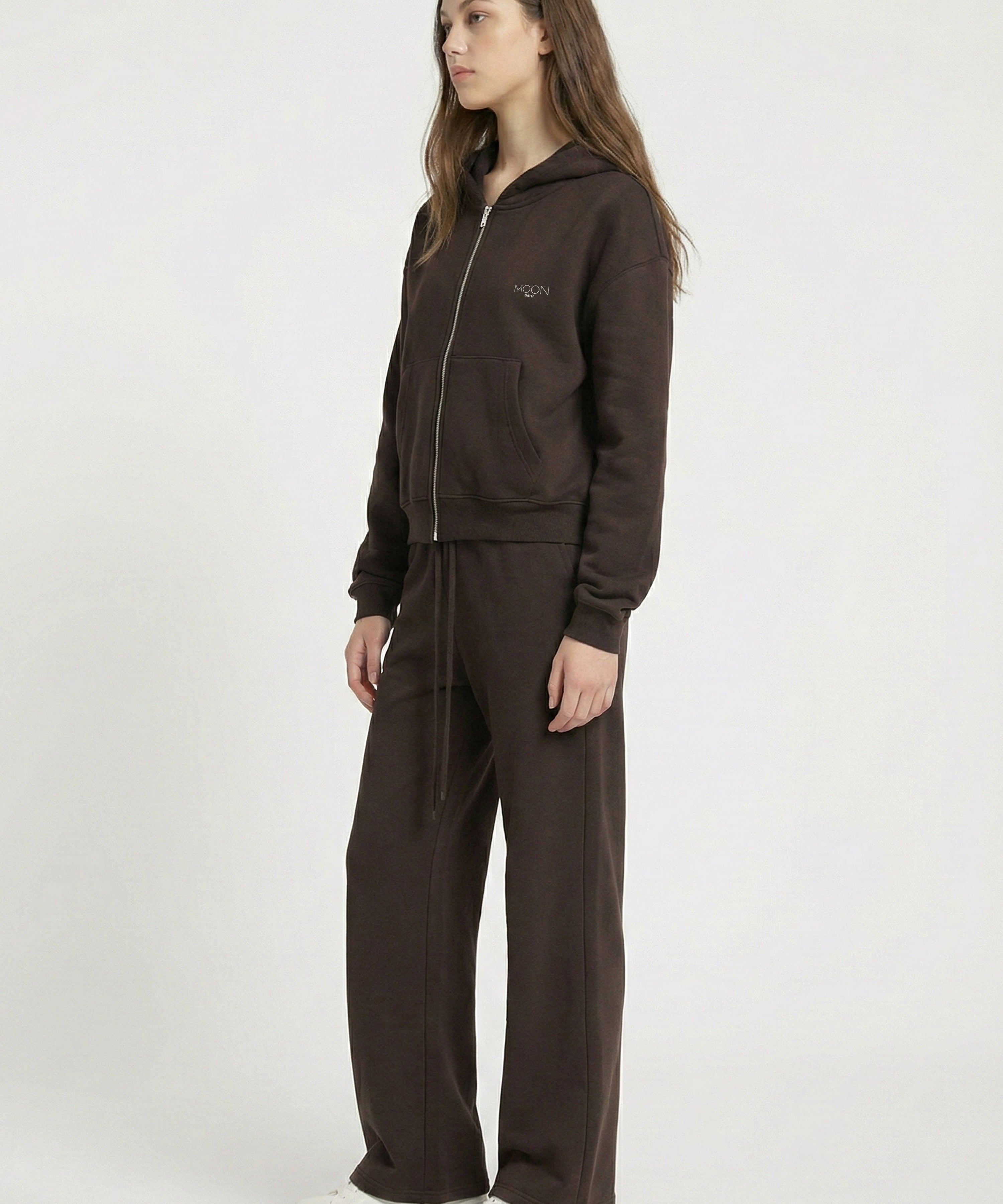  S Moon Oath | Women’s Brown Fleece Set